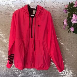 PINK Victoria's Secret Hot Pink Windbreaker